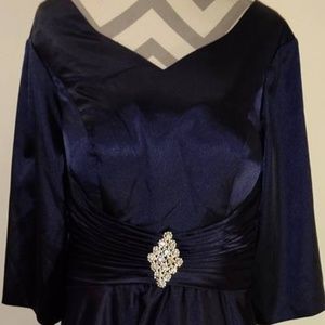 Midnight Satin Dress 16